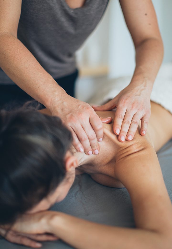 woman getting massage at Massage and Healing Center